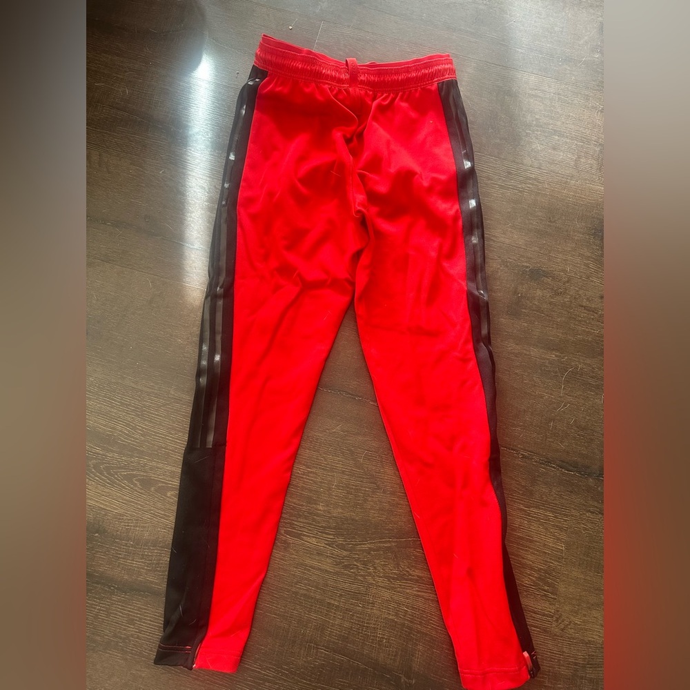 adidas Red and Black Track Pants - Picture 5 of 5